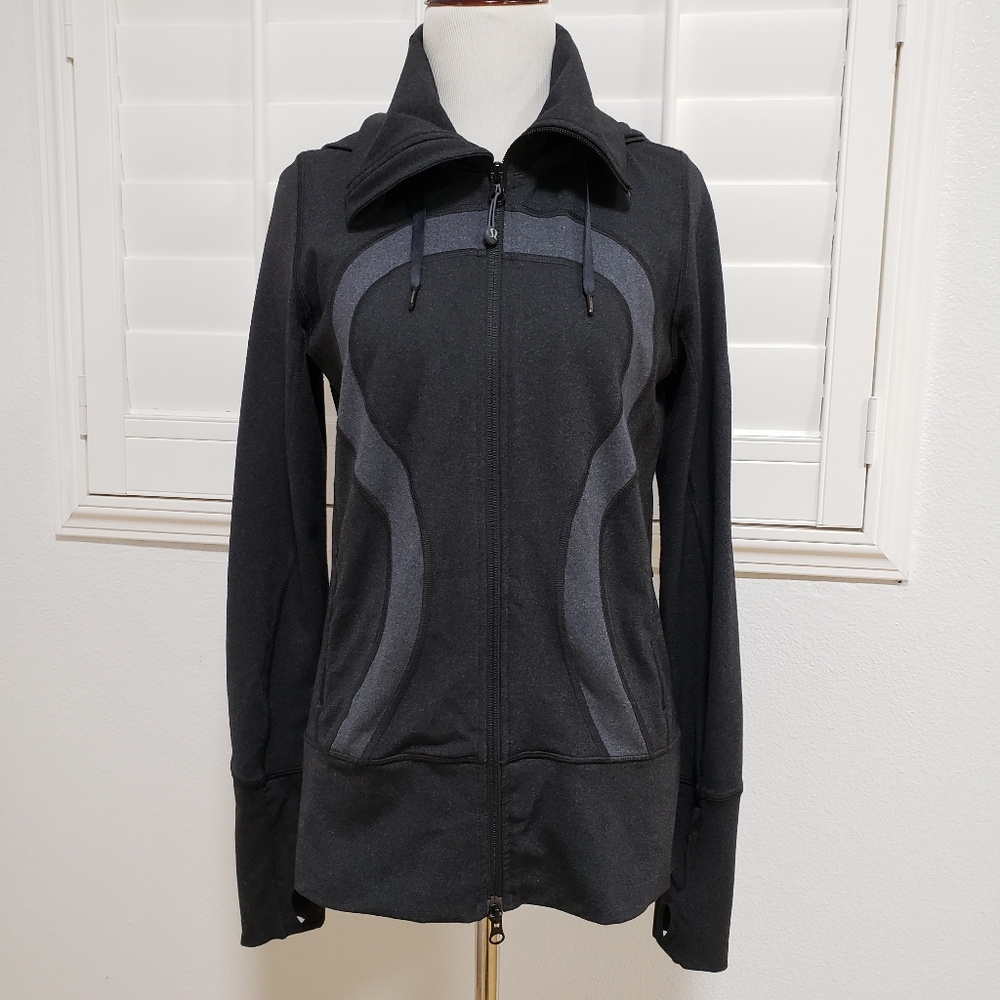 Lululemon Stride Jacket Charcoal Gray Size 6